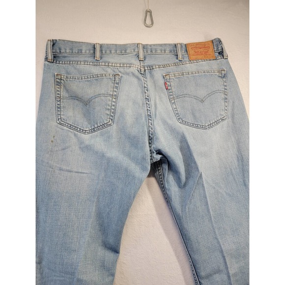 Levi's 527 38x32 Blue Denim Straight Leg Men's Jeans - Picture 5 of 12